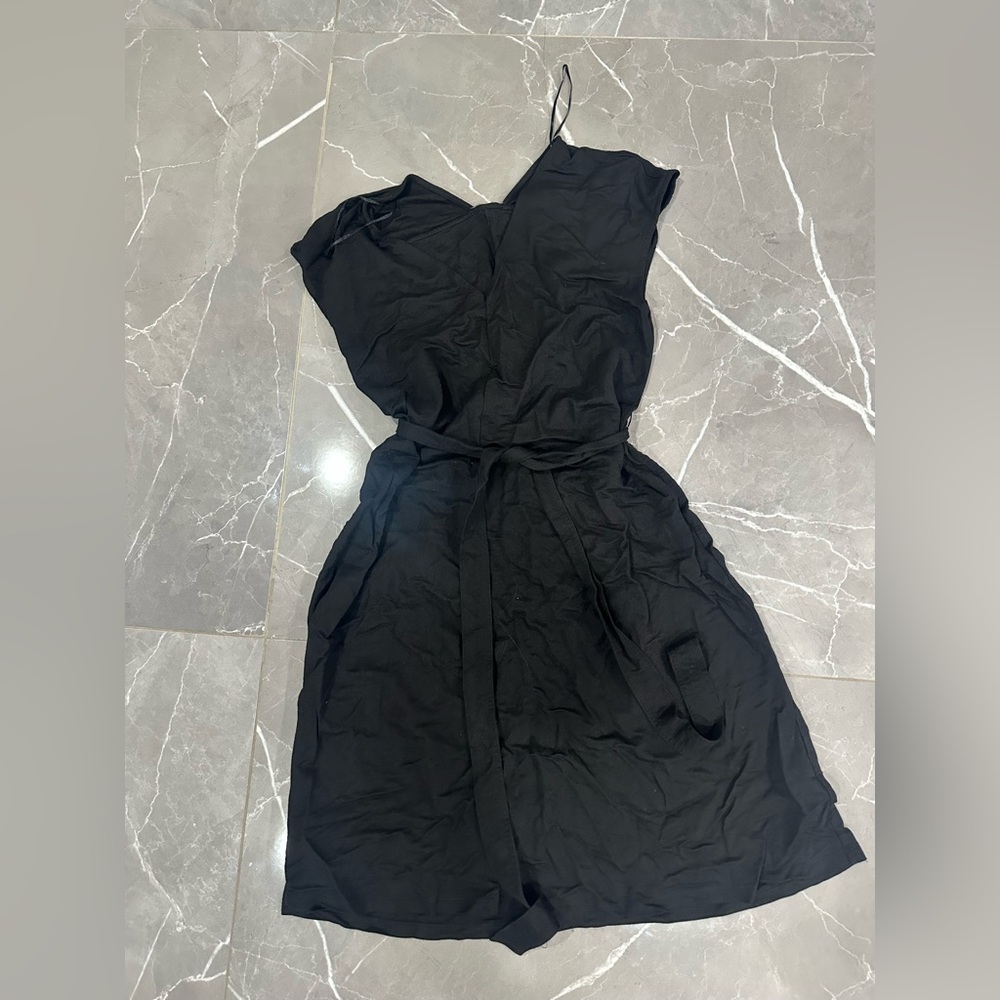 Zara One Shoulder Black Dress
